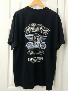 Men’s Black Biketoberfest 2015 T-Shirt 2XL Biker Motorcycle